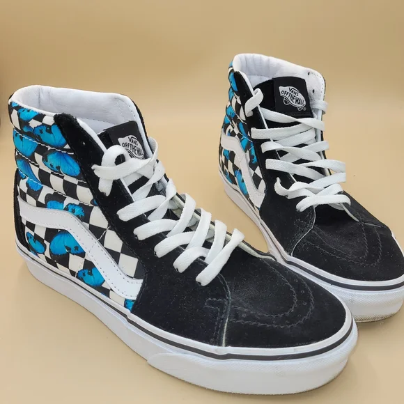 Converse White and Black High-Top Sneakers - Picture 2 of 8